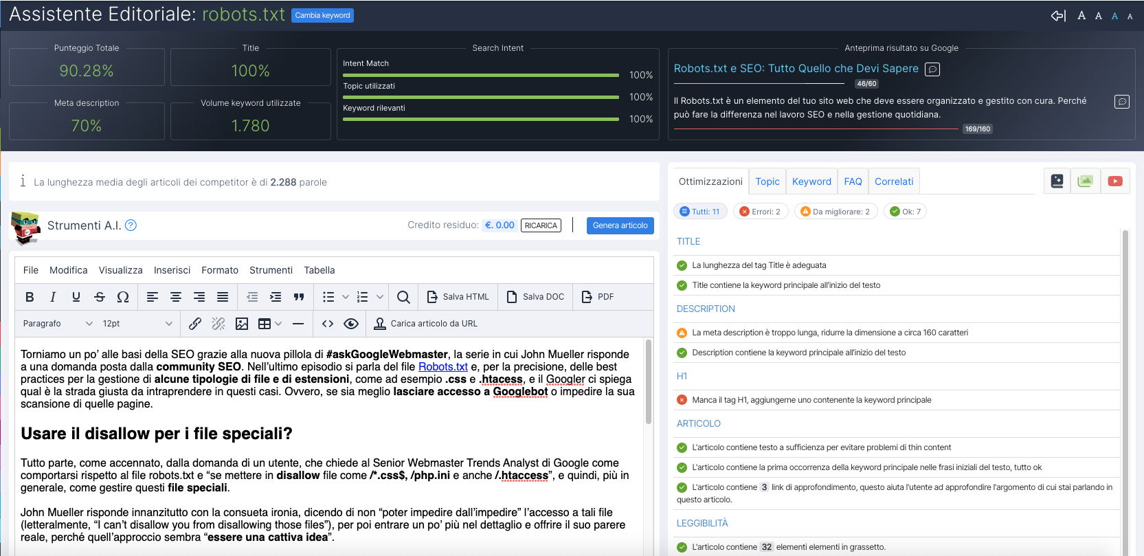 Assistente editoriale